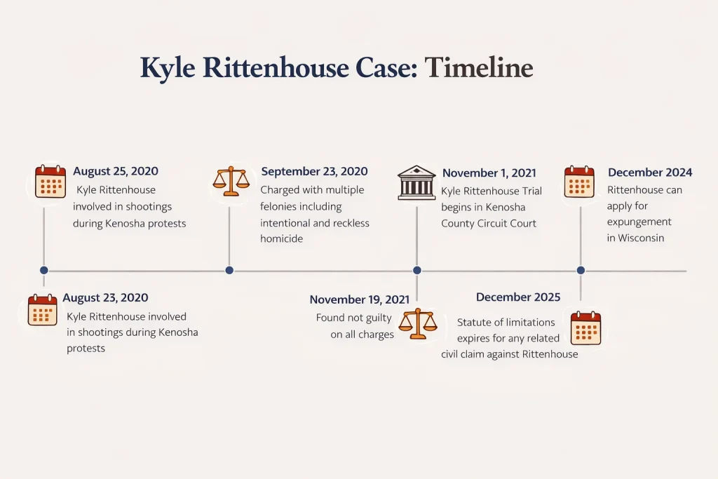 Kyle Rittenhouse case timeline: 2020–2025
