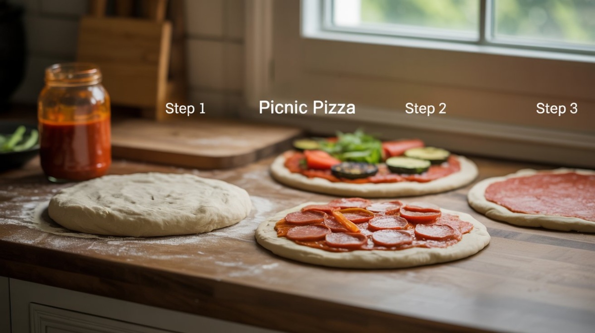 Step-by-Step Guide to Assembling Picnic Pizza