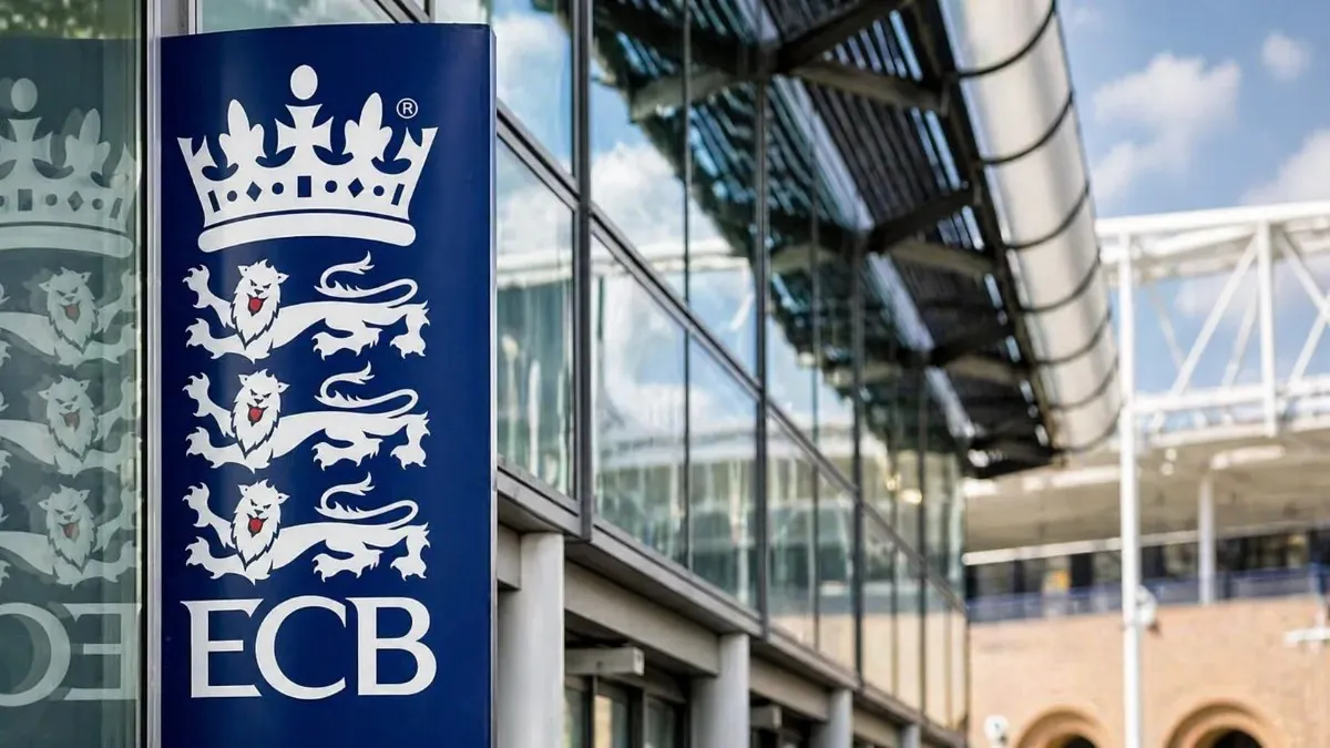 The exterior of the England and Wales Cricket Board (ECB) headquarters at Lord's Cricket Ground, representing the primary source of the Jeo Root net worth through central contracts.