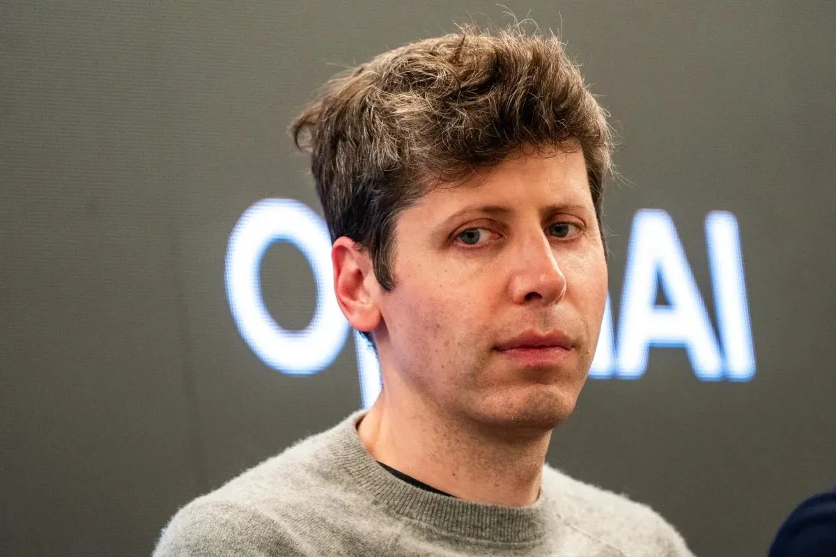 Sam Altman, CEO of OpenAI, speaking at a high-level technology conference about the development of agentic AI models.
