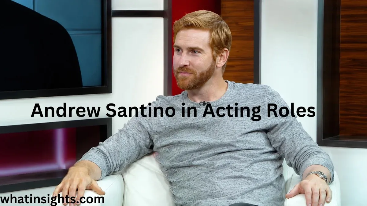 Andrew Santino seated during a television interview discussing acting roles, career achievements, and professional success, with insights connected to Andrew Santino Net Worth and his entertainment career.