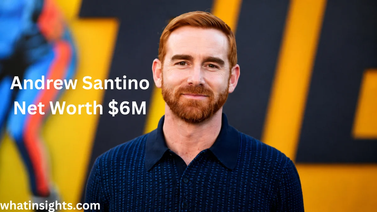 Andrew Santino smiling at a public event, highlighting Andrew Santino Net Worth, career success, comedy achievements, podcast ventures, and entertainment industry earnings.