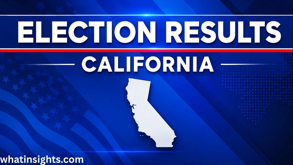 California Election Results graphic showing the California state outline and election coverage related to the 2026 governor primary and statewide voting results.