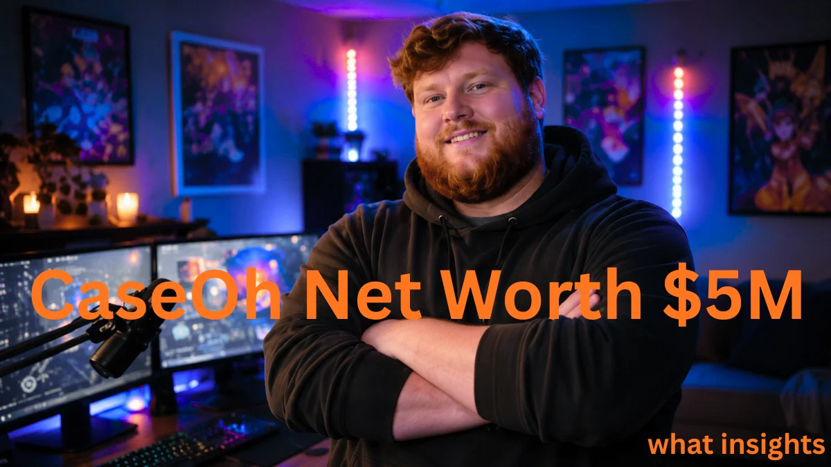 CaseOh smiling in his gaming studio setup, illustrating CaseOh Net Worth and his estimated $5M fortune in 2026.