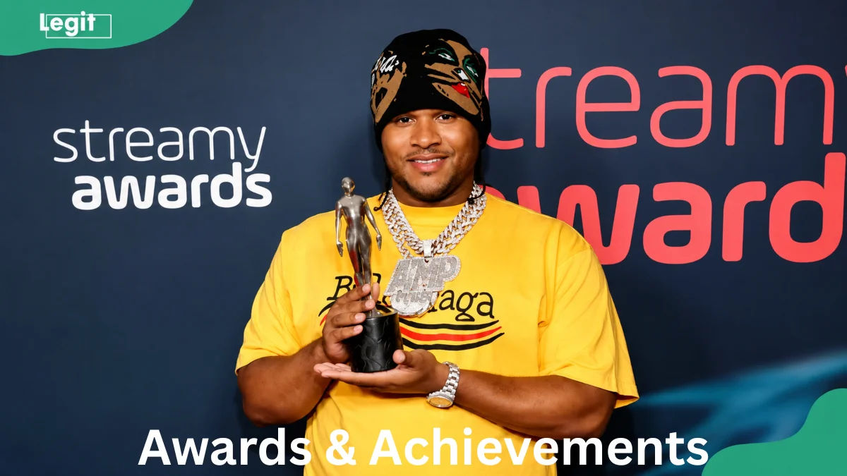 Fanum Net Worth and awards achievements showing the YouTuber’s career milestones, streaming success, content creator recognition, and wealth journey