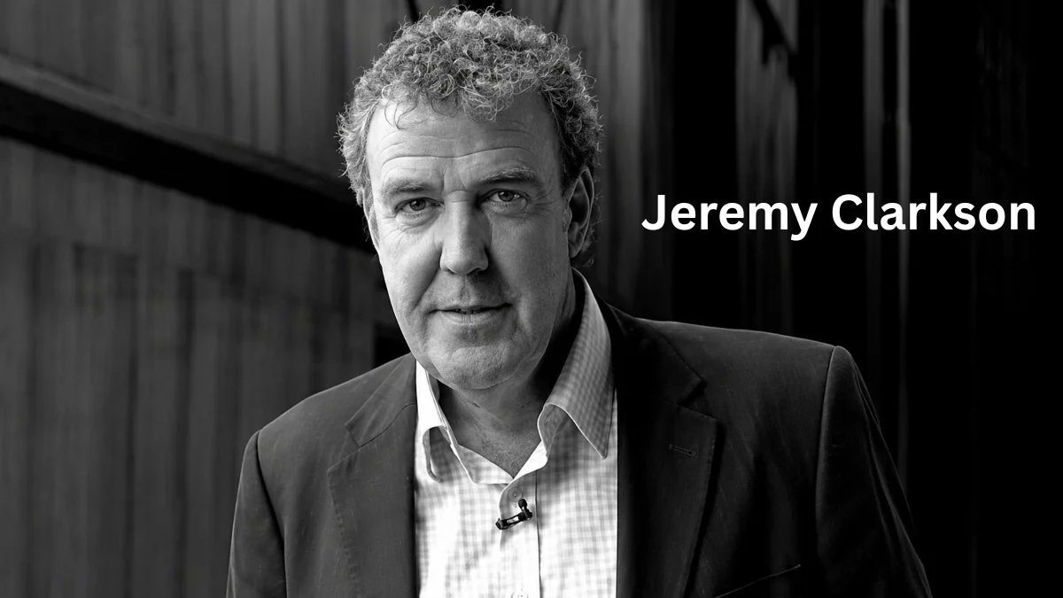 Jeremy Clarkson portrait in black and white during recent Jeremy Clarkson health and cancer news coverage.